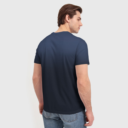 Мужская 3D футболка с принтом Жених, вид сзади #2