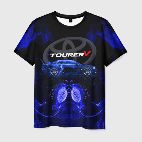 Мужская футболка 3D с принтом Toyota chaser, вид спереди #2