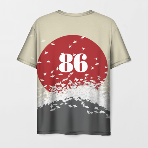 Мужская футболка 3D с принтом Toyota Trueno ae86, вид сзади #1