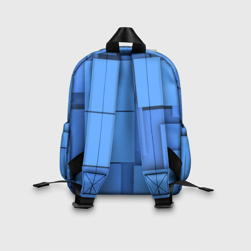 Детский рюкзак 3D с принтом Квадрат, вид сзади #2