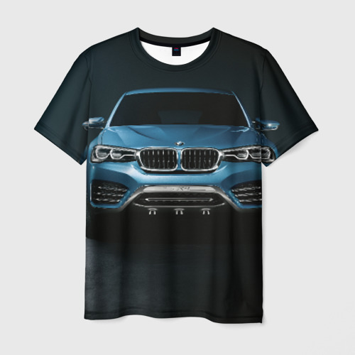 Мужская футболка 3D с принтом BMW X4 Concept, вид спереди #2