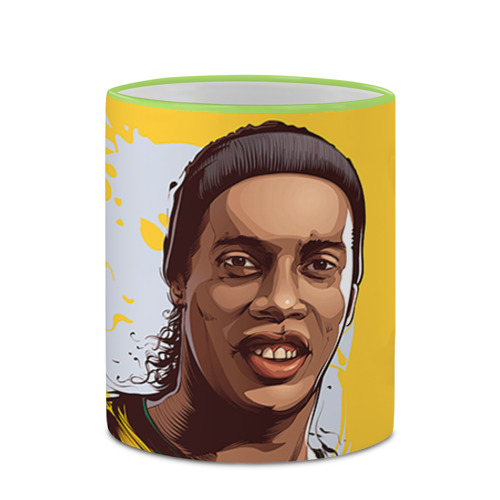 Кружка с полной запечаткой с принтом Ronaldinho, вид сбоку #3