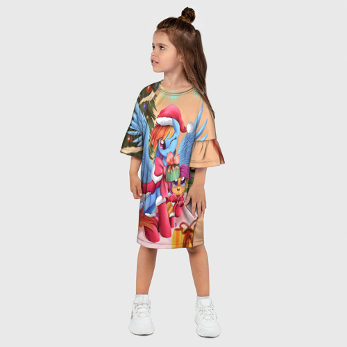 Детское платье 3D с принтом My Little Pony, фото на моделе #1