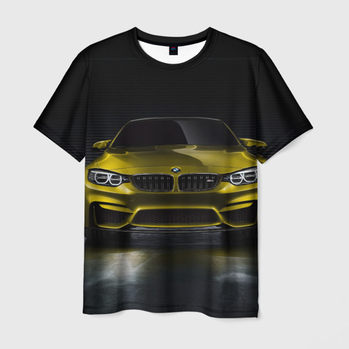 Мужская футболка 3D с принтом BMW M4 Concept, вид спереди #2