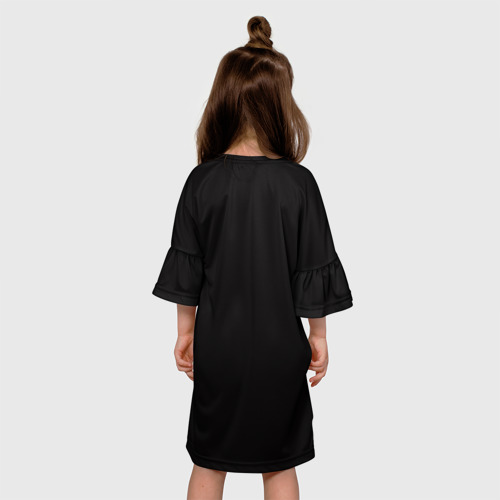 Детское платье 3D с принтом Shadow Fiend, вид сзади #2