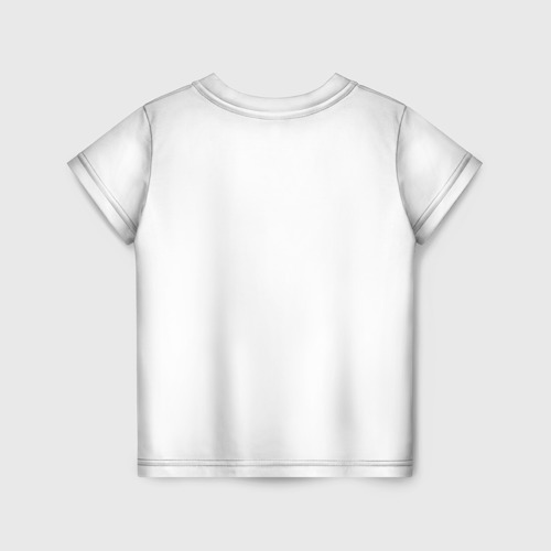 Детская футболка 3D с принтом Котик, вид сзади #1