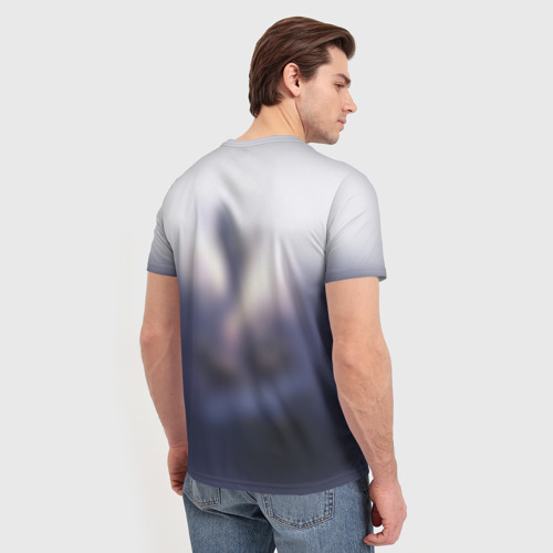 Мужская футболка 3D с принтом Лошади 3, вид сзади #2