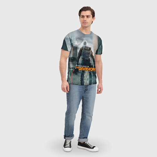 Мужская футболка 3D с принтом Division, вид сбоку #3