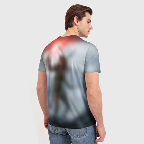 Мужская футболка 3D с принтом Rise of the Tomb Raider, вид сзади #2