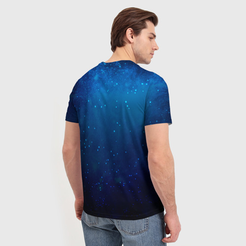 Мужская футболка 3D с принтом Рак, вид сзади #2