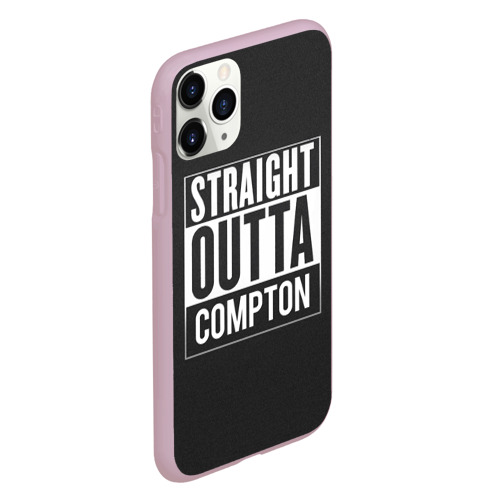 Чехол для iPhone 11 Pro матовый с принтом Straight Outta Compton, вид сбоку #3