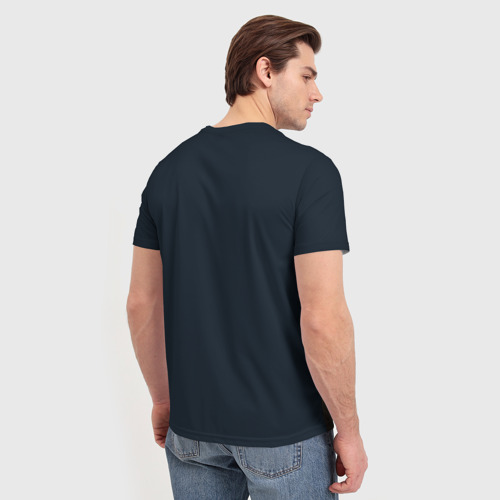 Мужская футболка 3D с принтом МТБ, вид сзади #2