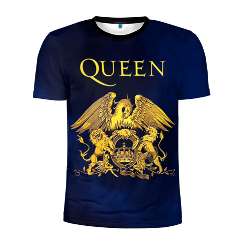 Мужская футболка 3D спортивная с принтом Группа Queen, вид спереди #2
