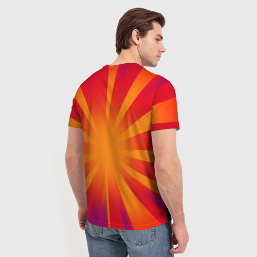 Мужская 3D футболка с принтом Че Гевара, вид сзади #2