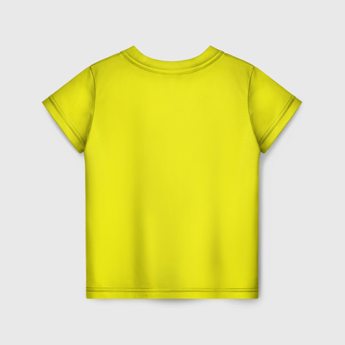 Детская футболка 3D с принтом Смайл, вид сзади #1