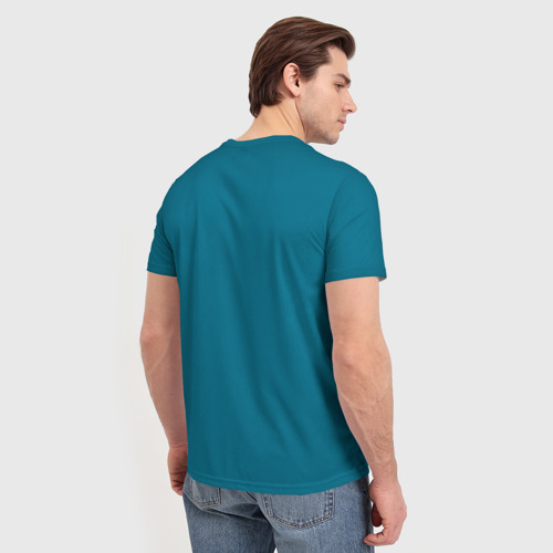 Мужская футболка 3D с принтом Китель - парадная форма, вид сзади #2
