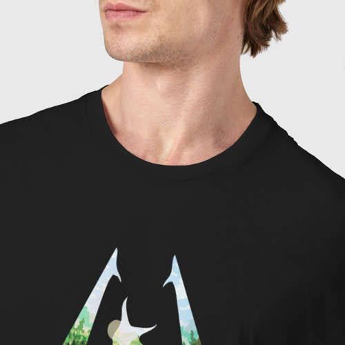 Мужская футболка хлопок с принтом Skyrim, фото #4