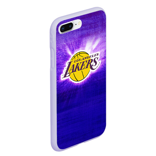 Чехол для iPhone 7Plus/8 Plus матовый с принтом Los Angeles Lakers, вид сбоку #3