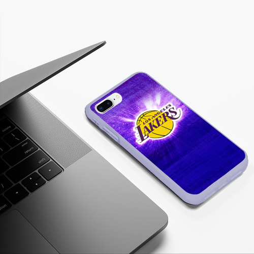 Чехол для iPhone 7Plus/8 Plus матовый с принтом Los Angeles Lakers, фото #5