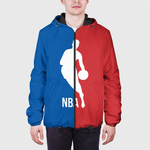 Мужская куртка 3D с принтом Эмблема NBA, вид сбоку #3