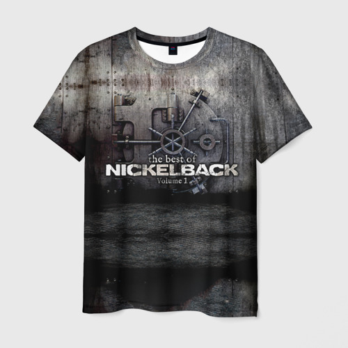 Мужская футболка 3D с принтом Nickelback, вид спереди #2