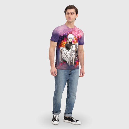 Мужская футболка 3D с принтом Токийский гуль, вид сбоку #3