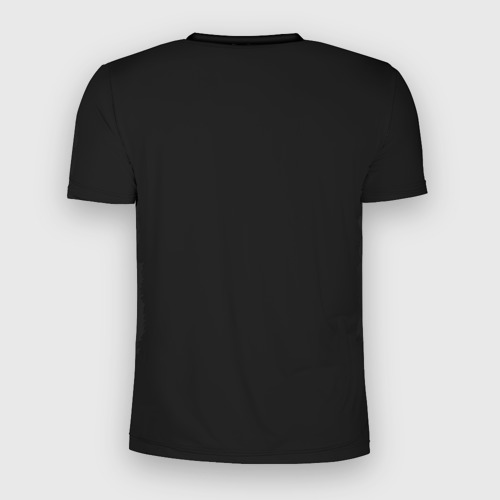 Мужская футболка 3D спортивная с принтом Бернский зенненхунд, вид сзади #1