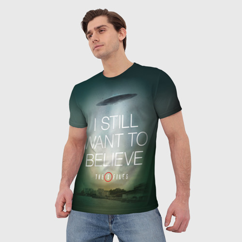 Мужская футболка 3D с принтом Секретные материалы 1, фото на моделе #1