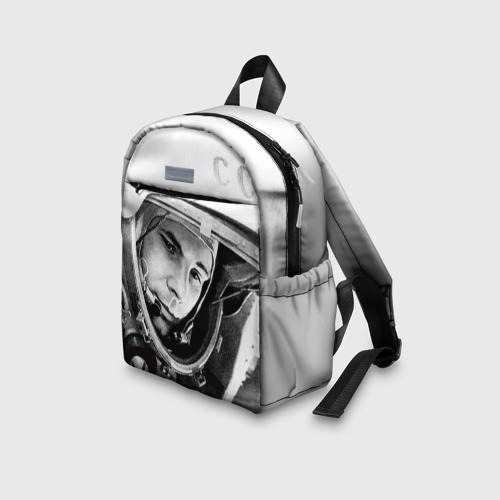 Детский рюкзак 3D с принтом Гагарин 1, вид сбоку #3