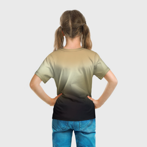 Детская футболка 3D с принтом Элвис 1, вид сзади #2