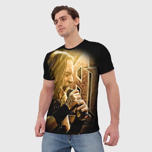 Мужская 3D футболка с принтом Кипелов / Ария #2, фото на моделе #1