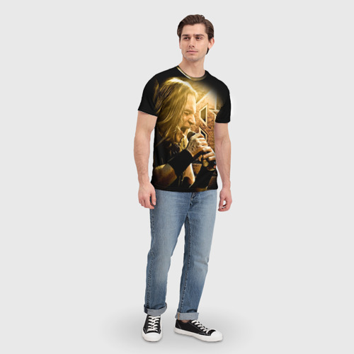 Мужская 3D футболка с принтом Кипелов / Ария #2, вид сбоку #3
