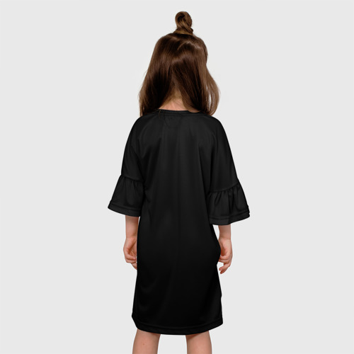 Детское платье 3D с принтом Кипелов 2, вид сзади #2