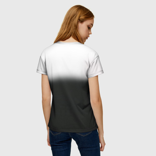 Женская футболка 3D с принтом Пикник 1, вид сзади #2
