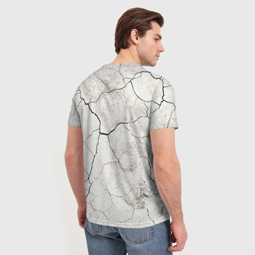 Мужская футболка 3D с принтом Train hard 5, вид сзади #2