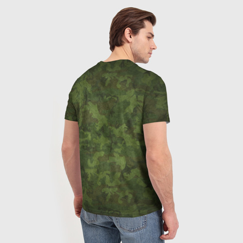 Мужская 3D футболка с принтом Главнокомандующий ДЕД, вид сзади #2