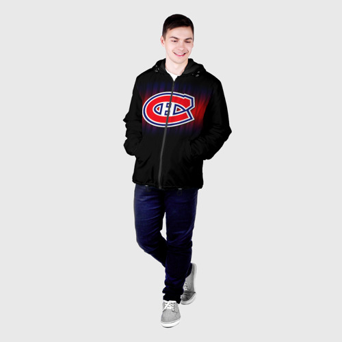 Мужская куртка 3D с принтом Монреаль Канадиенс, фото на моделе #1