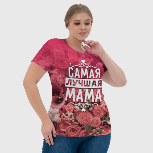 Женская футболка 3D с принтом Лучшая мама, фото #4
