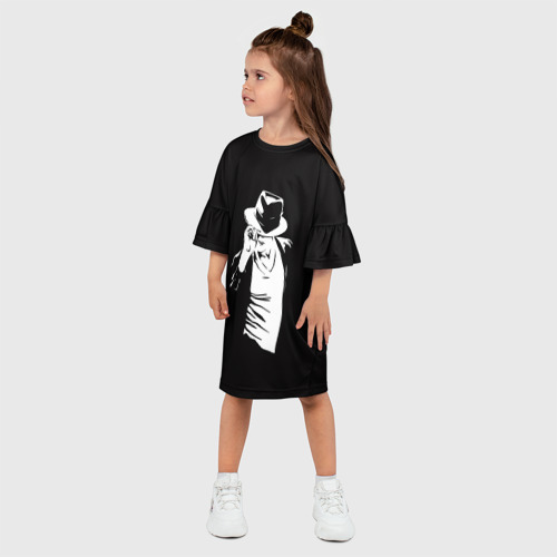 Детское платье 3D с принтом Michael Jackson, фото на моделе #1