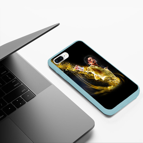 Чехол для iPhone 7Plus/8 Plus матовый с принтом Michael Jackson, фото #5