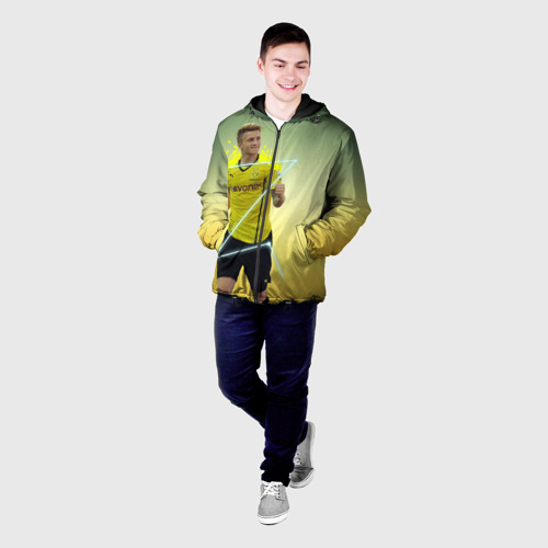 Мужская куртка 3D с принтом Marco Reus, фото на моделе #1