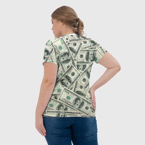 Женская футболка 3D с принтом Лучший бухгалтер, вид сзади #2
