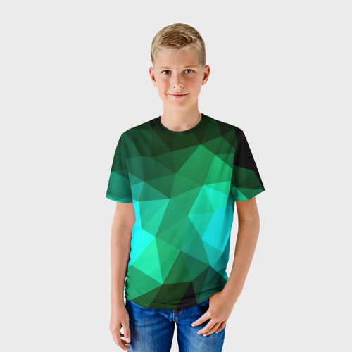 Детская футболка 3D с принтом Абстракция, фото на моделе #1