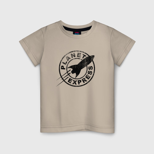 Детская футболка хлопок с принтом Планетарный экспресс, вид спереди #2