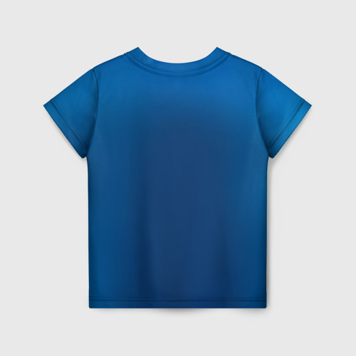 Детская футболка 3D с принтом Капитан Россия, вид сзади #1