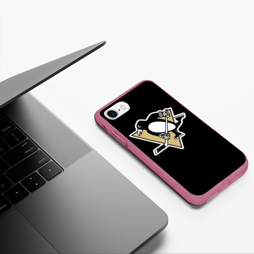 Чехол для iPhone 7/8 матовый с принтом Pittsburgh Penguins Malkin, фото #5