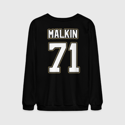 Мужской свитшот 3D с принтом Pittsburgh Penguins Malkin, вид сзади #1