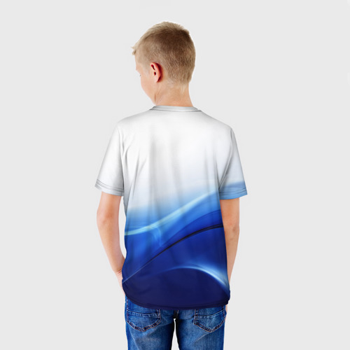 Детская 3D футболка с принтом Дельфин, вид сзади #2