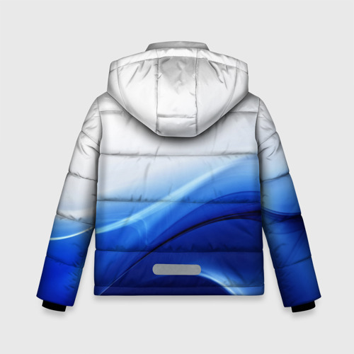 Зимняя куртка для мальчиков 3D с принтом Дельфин, вид сзади #1