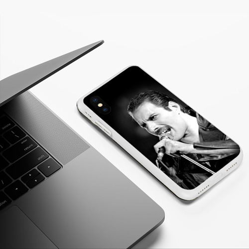 Чехол для iPhone XS Max матовый с принтом Фредди Меркьюри, фото #5